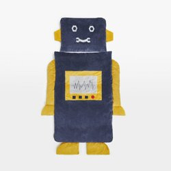 Śpiworek Sleepover Small (130x65cm) – Robot Retro