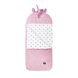 Śpiworek Sleepover Small (130×65cm) – Pudrowy Jednorożec