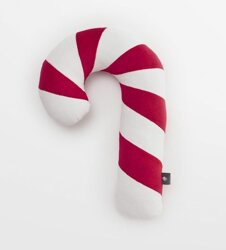 Świąteczna poduszka dekoracyjna Laska cukrowa - Czerwona