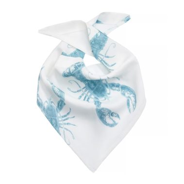 Trójkątna chusteczka pod szyję - Lobster Blue