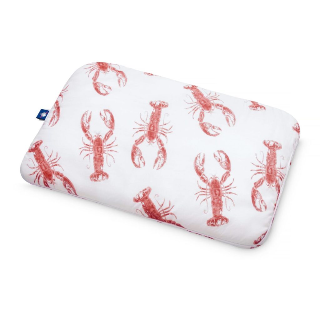 plaska poduszka duza lobster strawberry pink