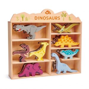 Dinozaury, drewniane figurki do zabawy – Tender Leaf Toys