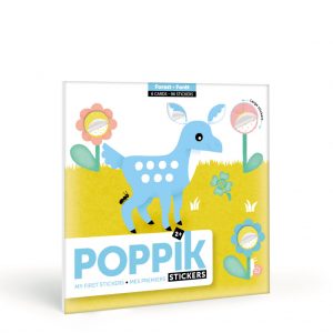 Naklejki LAS dla dzieci – książeczka z naklejkami dla dwulatka – Poppik