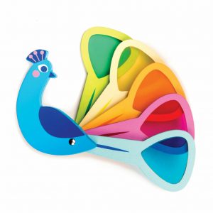 Paw z kolorowymi szybkami, poznajemy kolory, drewniana zabawka – Tender Leaf Toys