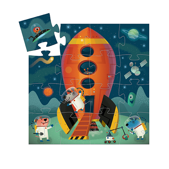 Puzzle dla dzieci kosmos: statek kosmiczny – Djeco