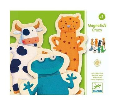 Puzzle magnetyczne zwierzęta - drewniane – Djeco