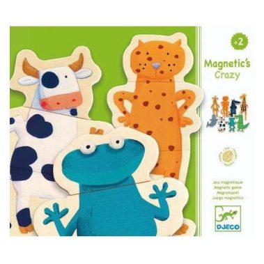 Puzzle magnetyczne zwierzęta - drewniane – Djeco