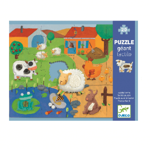 Puzzle farma – puzzle sensoryczne- Djeco