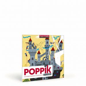 Naklejki smoki i rycerze – naklejki puzzle – Poppik