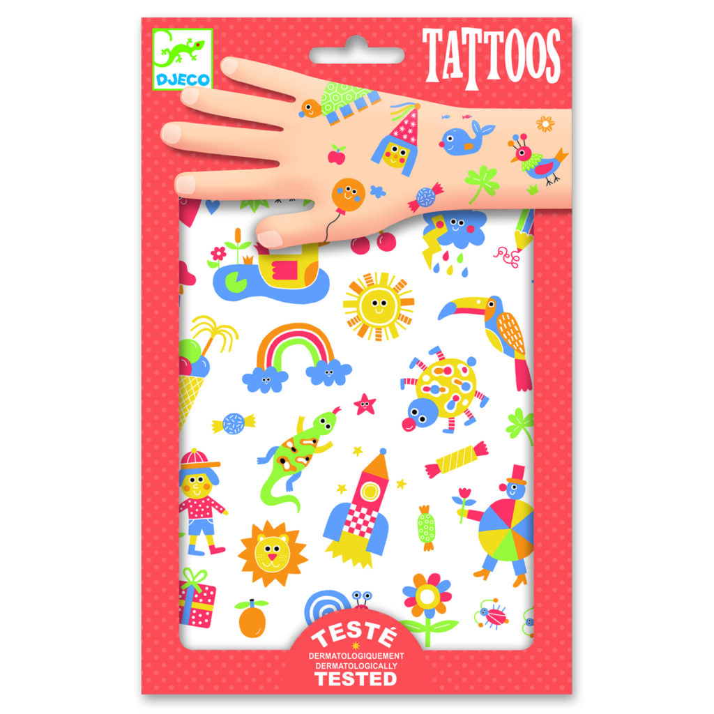 Kolorowe tatuaże dla dzieci - Tatuaże Djeco Słodziaki