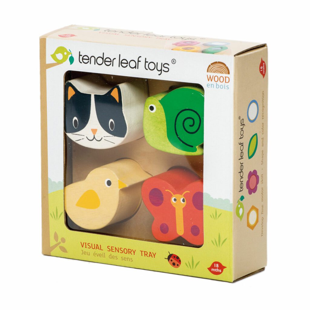 Zabawka sensoryczna drewniana, Zwierzęta - Tender Leaf Toys