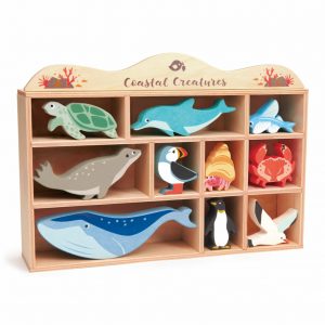 Zwierzęta morskie, drewniane figurki do zabawy – Tender Leaf Toys