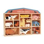 Zwierzęta na farmie, drewniane figurki do zabawy- Tender Leaf Toys