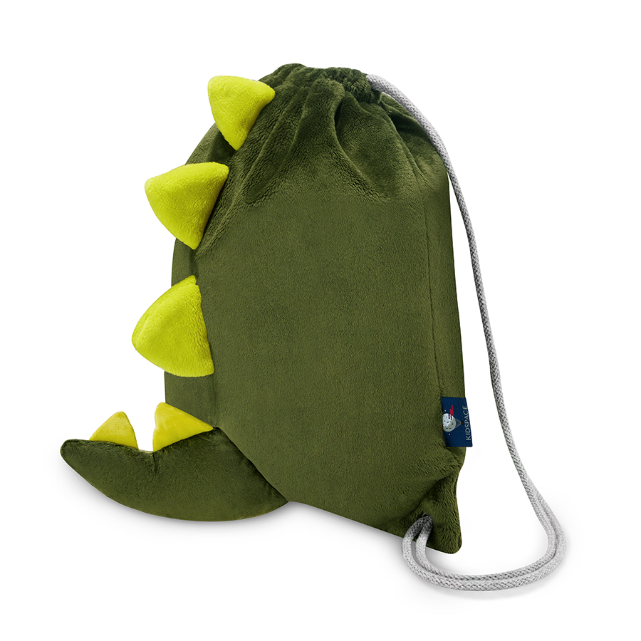 Worek plecak dla dzieci zielony – dinozaur