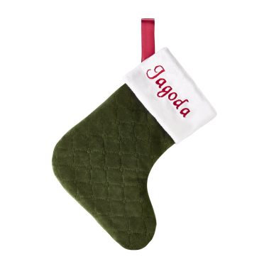Personalizowana skarpeta świąteczna – Zielona