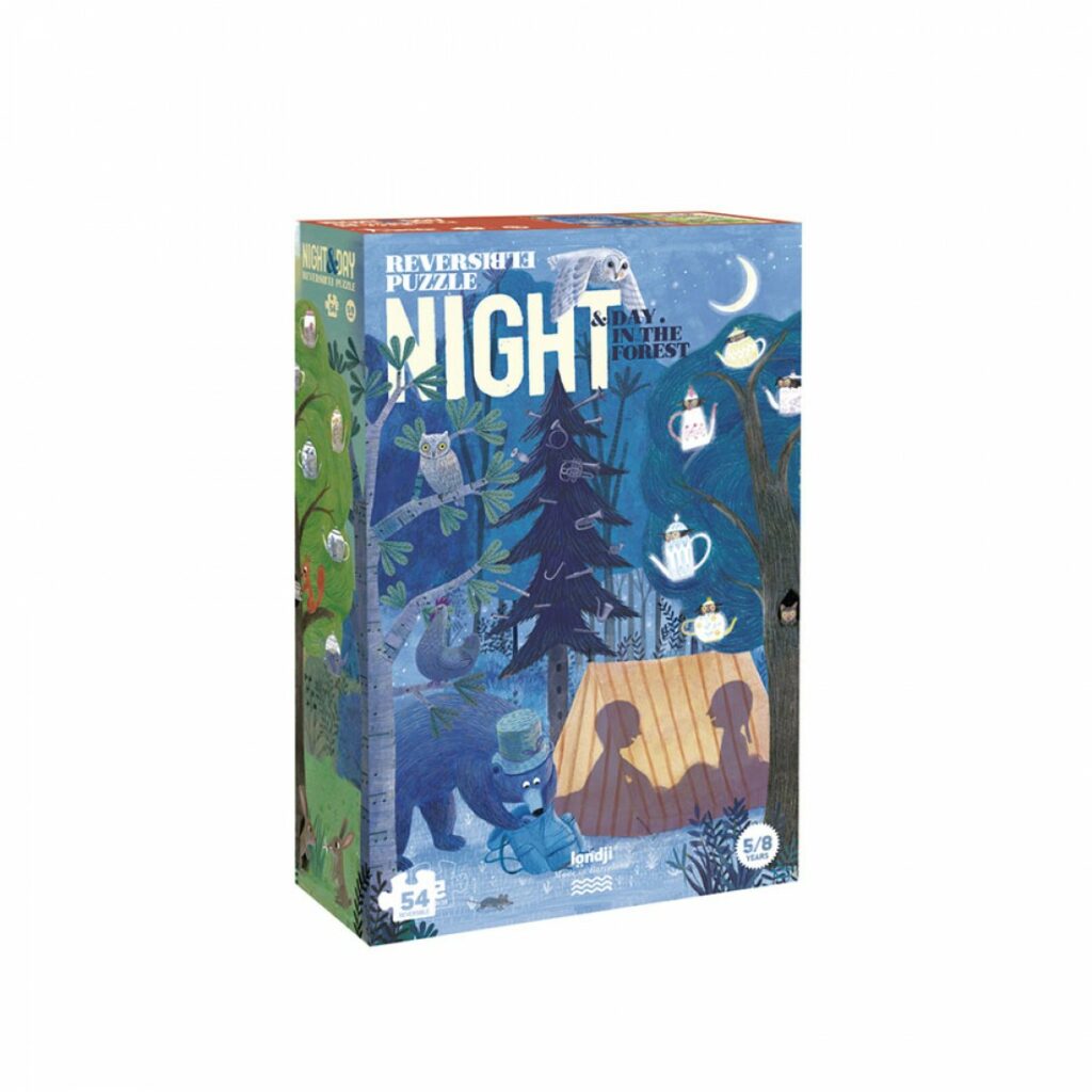 PZ367_3_Puzzle dla dzieci, Dzień i Noc – Night in the forest -Londji