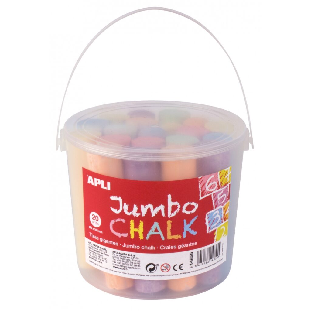 Kreda kolorowa dla dzieci Jumbo od Apli Kids, 20 szt.