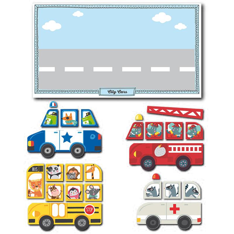 Magnetyczna układanka dla dzieci: Pojazdy od Apli Kids