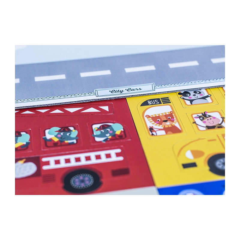 Magnetyczna układanka dla dzieci: Pojazdy od Apli Kids