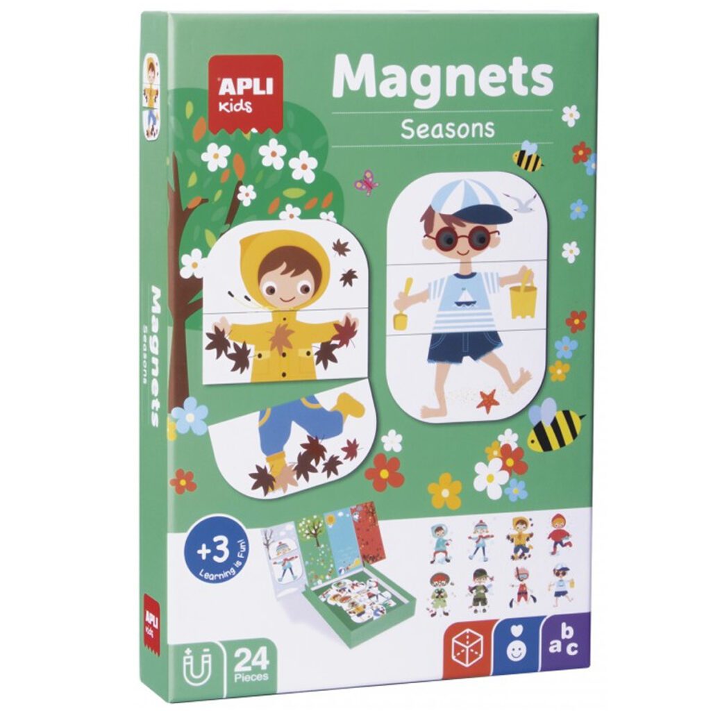 Magnetyczna układanka dla dzieci: Pory roku od Apli Kids