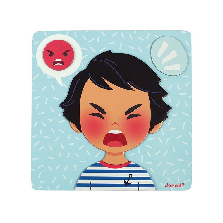 Układanka magnetyczna dla dzieci: Emocje od Janod