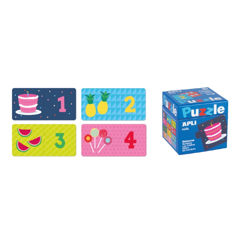 Puzzle do układania dla dzieci Liczby 3+ od Apli Kids - ze strony