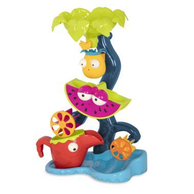 Zabawka Młyn wodny, tropikalna kaskada z atrakcjami  – do zabawy w piasku i wodzie, B.Toys