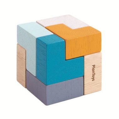 Układanka logiczna Mini Puzzle Sześcian od Plan Toys