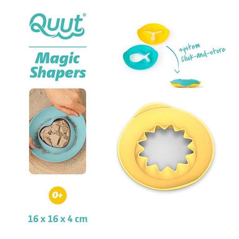 QUUT Foremki wielofunkcyjne dla dzieci Magic Shapers - Słońce żółte