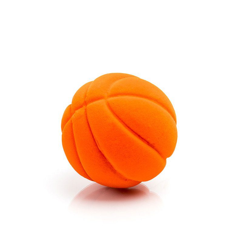 Mała piłka sensoryczna dla dzieci, pomarańczowa koszykówkowa od Rubbabu