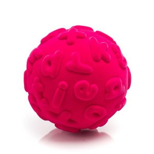 Sensoryczna piłka edukacyjna dla dzieci, różowa od Rubbabu
