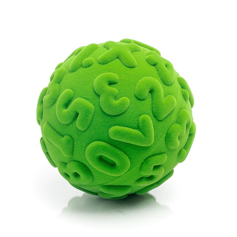 Sensoryczna piłka edukacyjna dla dzieci, zielona od Rubbabu