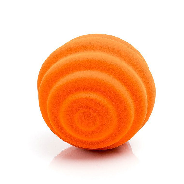 Sensoryczna piłka z delikatną fakturą, pomarańczowa od Rubbabu