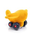 Pojazd sensorycznych dla dzieci, żółty samolot od Rubbabu