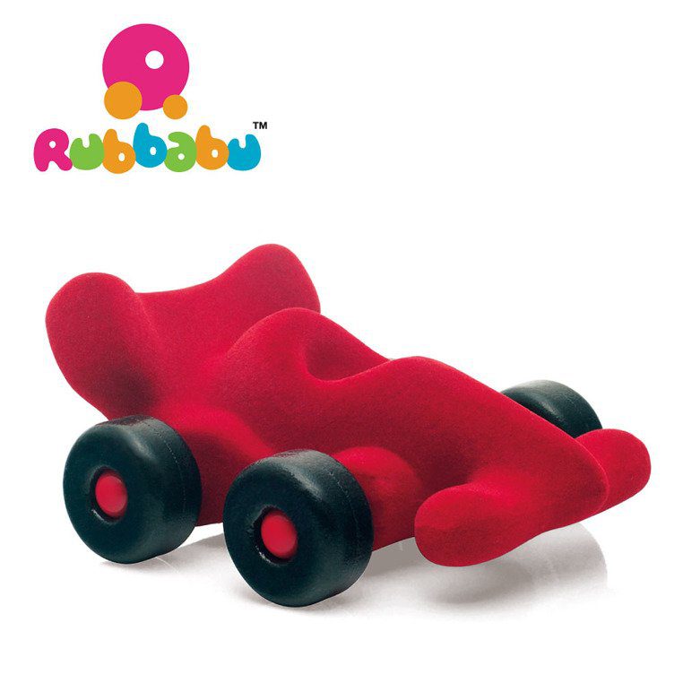 Pojazd sensorycznych dla dzieci, czerwony bolid od Rubbabu