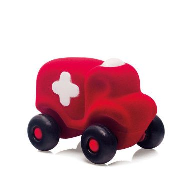 Pojazd sensorycznych dla dzieci, czerwona karetka od Rubbabu