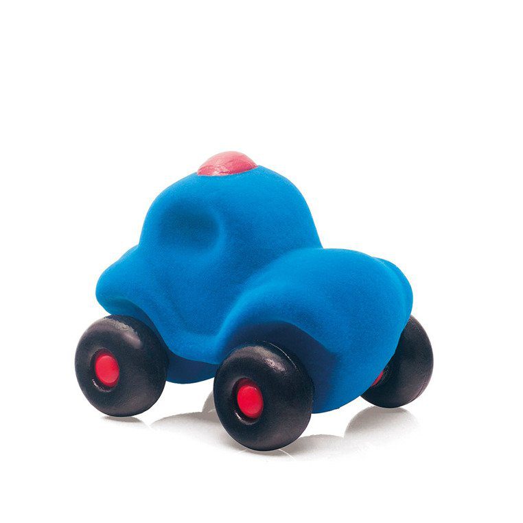 Pojazd sensorycznych dla dzieci, niebieski samochód policyjny od Rubbabu