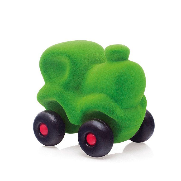 Pojazd sensorycznych dla dzieci, zielona lokomotywa od Rubbabu
