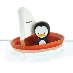 Żaglówka dla dzieci z pingwinem od Plan Toys