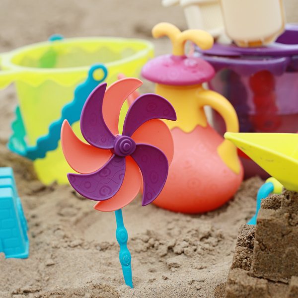 Zestaw akcesoriów plażowych w torbie – kolor niebieski , B.Toys
