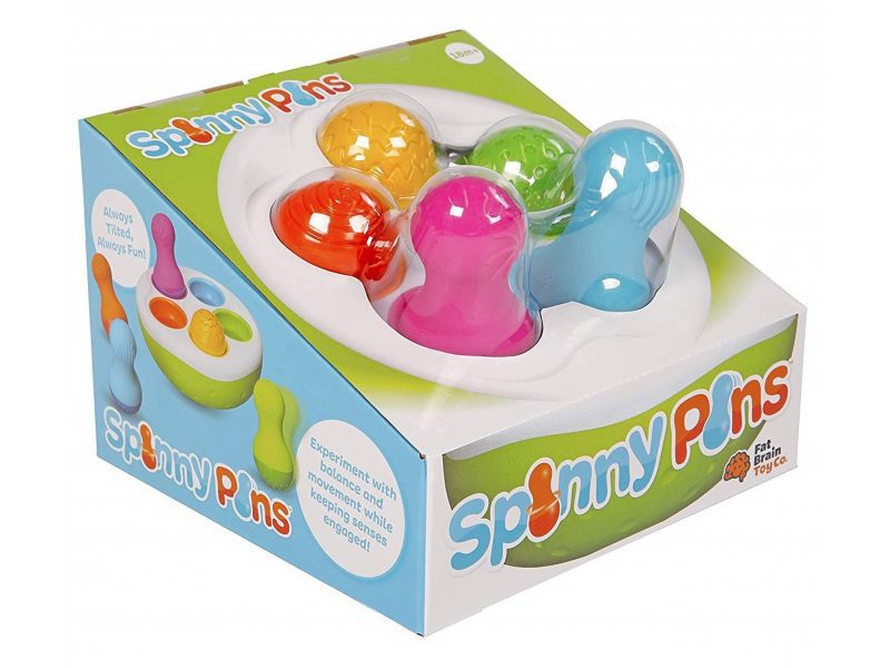 Sorter Kolorowe Wańki Wstańki – SpinnyPins od Fat brain toys