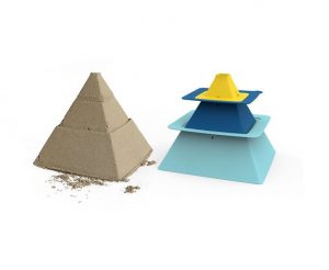 Zestaw 3 foremek do piasku Piramida Pira Vintage od QUUT