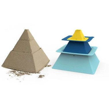 Zestaw 3 foremek do piasku Piramida Pira Vintage od QUUT