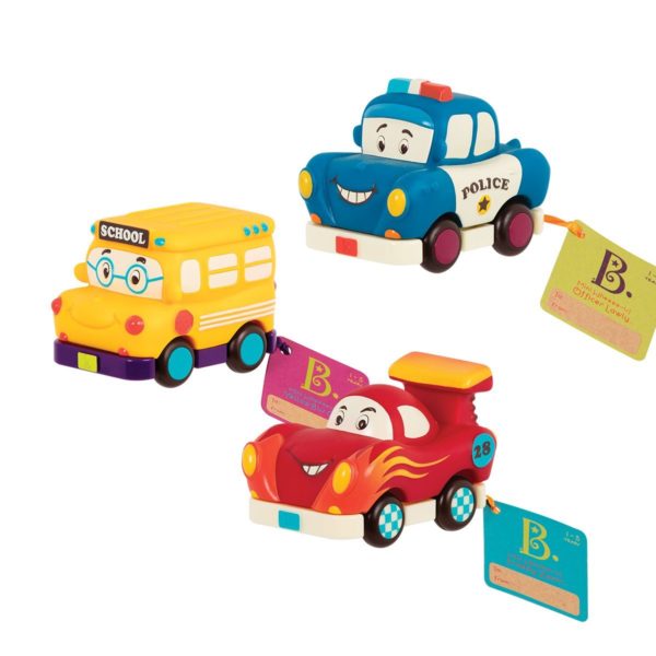 Mini Wheeee-ls! – zestaw 3 mini autek z napędem od B.Toys