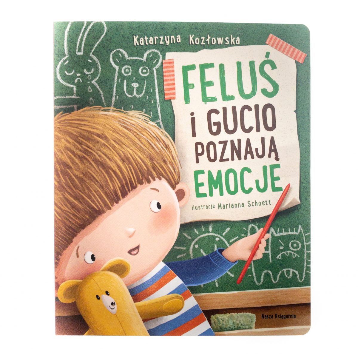 Książka Feluś i Gucio poznają emocje – wydawnictwo Nasza Księgarnia