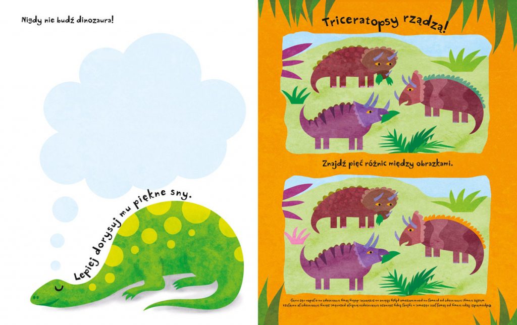 Książka Absolutnie fantastyczne dinozabawy – wydawnictwo Nasza Księgarnia