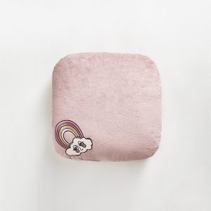 Poduszka Sleepover Tęcza – różowa