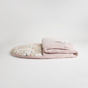 Śpiworek –  SLEEPOVER 190×80 – Tęcza różowy