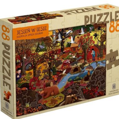 Puzzle 88 - Jesień w lesie wyd. Nasza Księgarnia