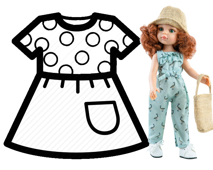 Ubranko letnie dla lalki od Paola Reina